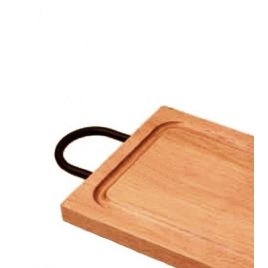 Tabua 35cm Por 25cm Retangular Com Alça Para Churrasco